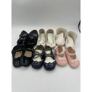 Antique & Vintage Doll Shoes Lot Of 6 Pairs Various Colors
